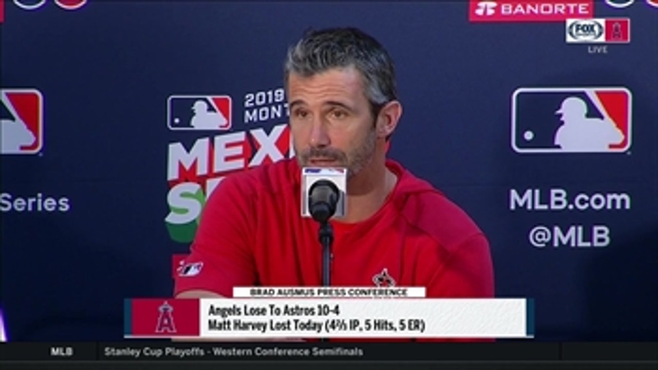 Ausmus discusses Harvey and the Angels pitching