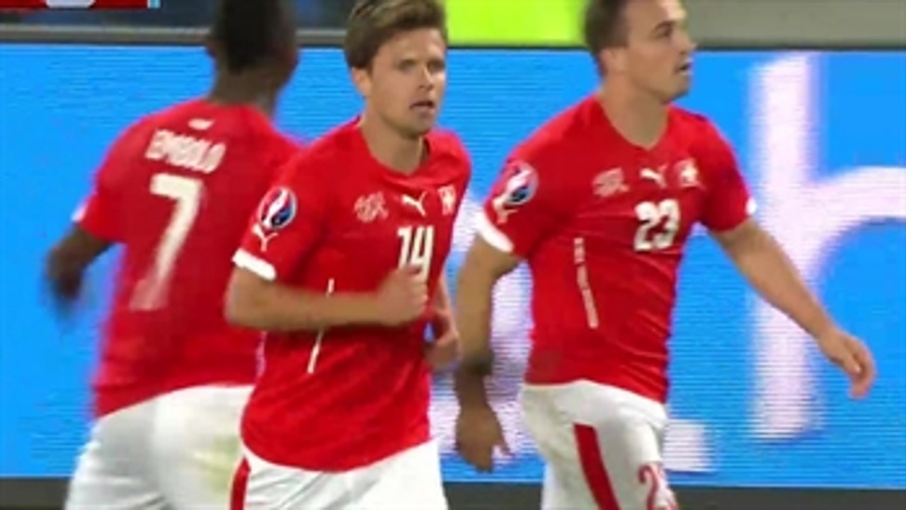 Stocker draws the Swiss level 2-2 against Slovenia - Euro 2016 Qualifiers Highlights