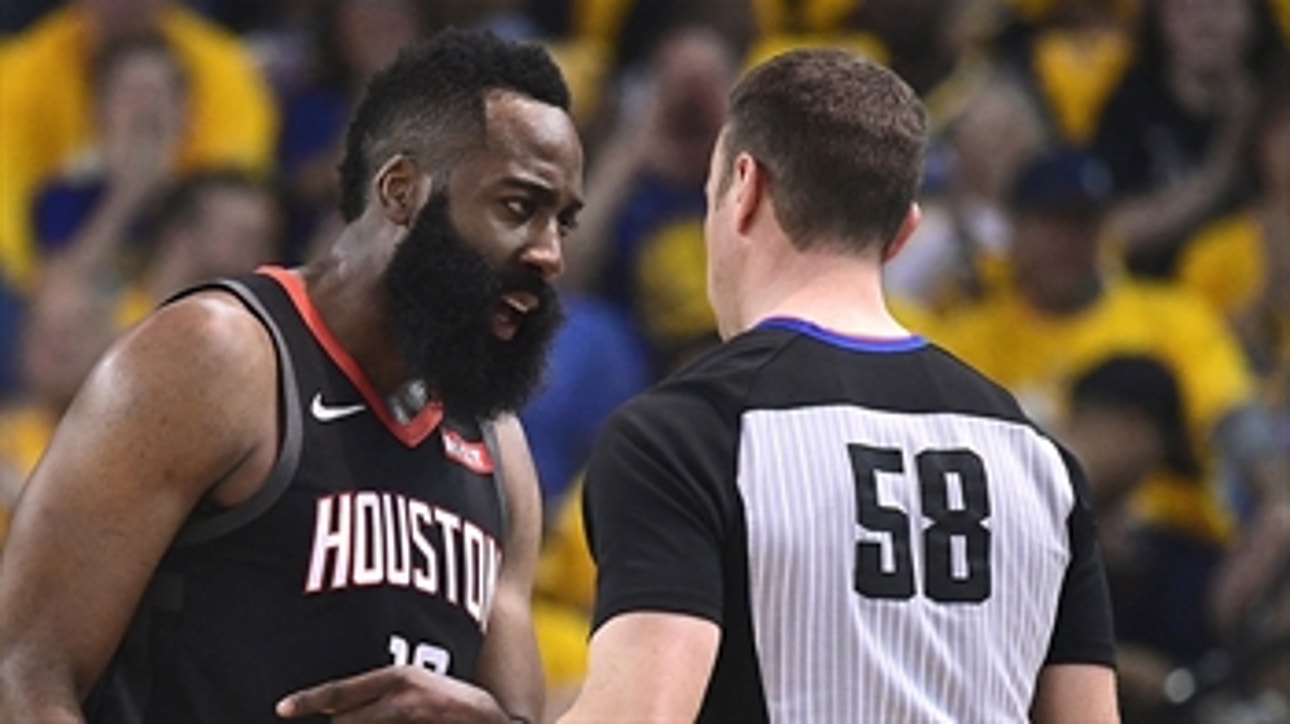 Colin Cowherd applauds NBA referees for not buying into James Harden's 'manipulation'