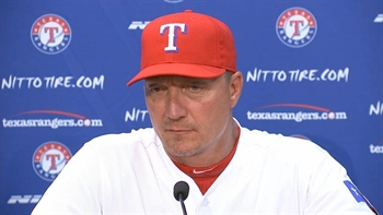 Banister reviews Rangers' win over Monday over M's