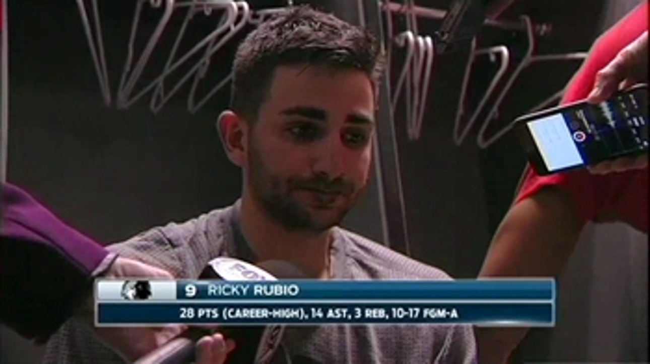 Ricky Rubio talks about his stat-stuffing game vs. Lakers