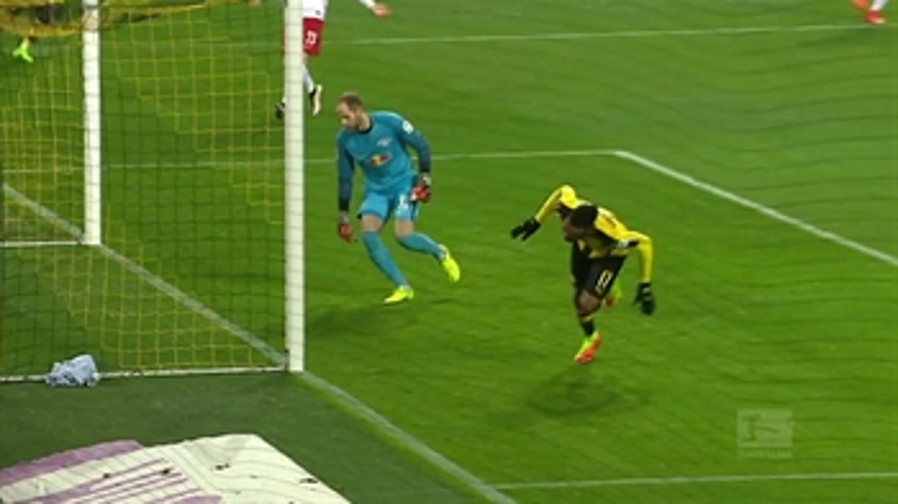 Aubameyang strikes first for Dortmund vs. RB Leipzig ' 2016-17 Bundesliga Highlights