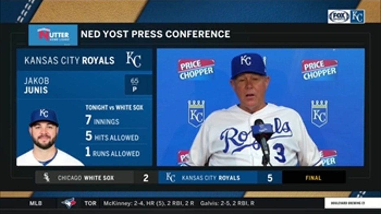 Yost on Junis' strong outing: 'He did a great job'