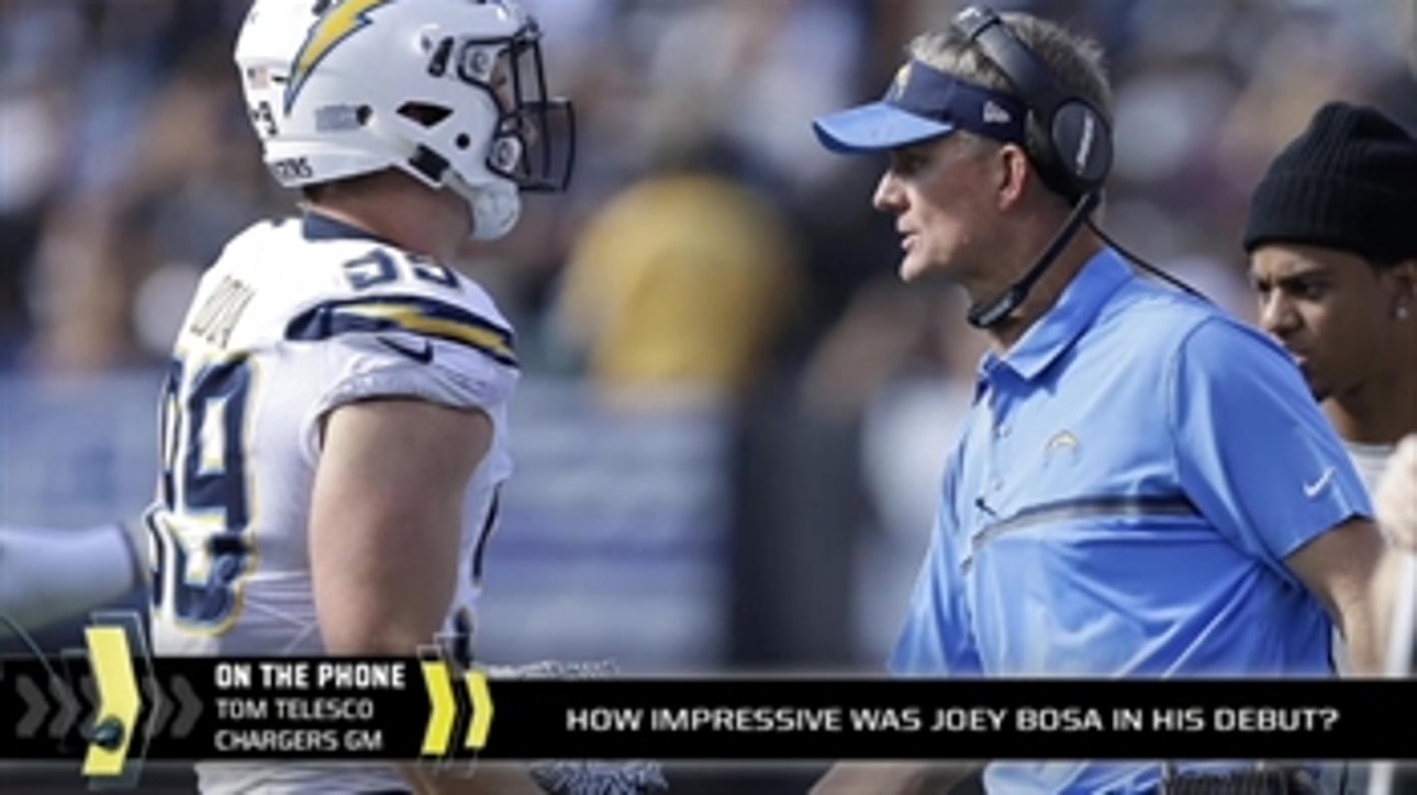 Chargers GM Tom Telesco on Joey Bosa's impressive debut