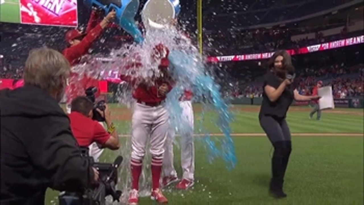 Andrew Heaney is speechless after throwing 1-hit shutout on his 27th birthday