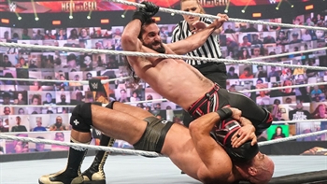 Cesaro looks to silence Seth Rollins with his own glove: WWE Hell in a Cell 2021 (WWE Network Exclusive)