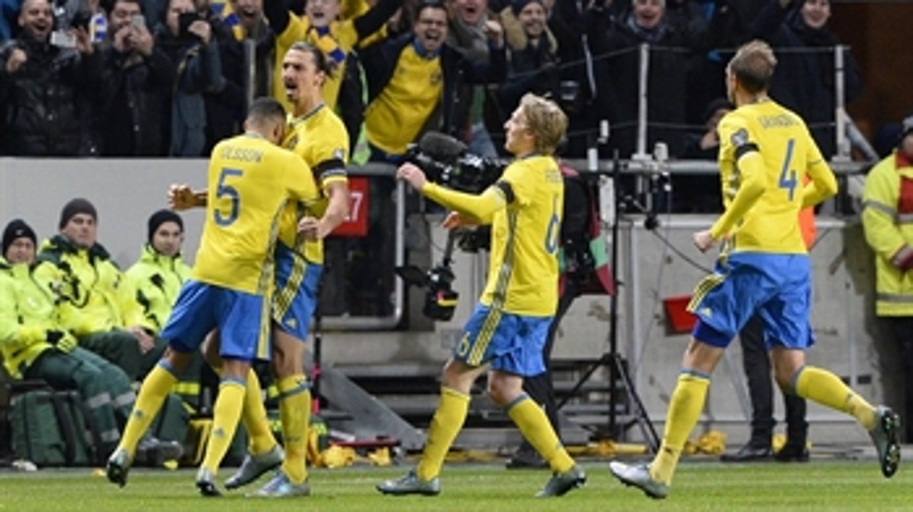 Ibrahimovic doubles Sweden lead against Denmark ' Euro 2016 Qualifiers Highlights