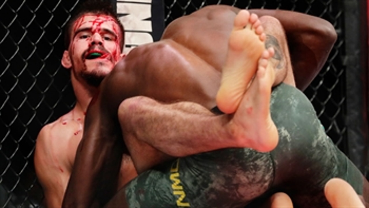 What did Randy Brown think of being covered in Mickey Gall's blood?