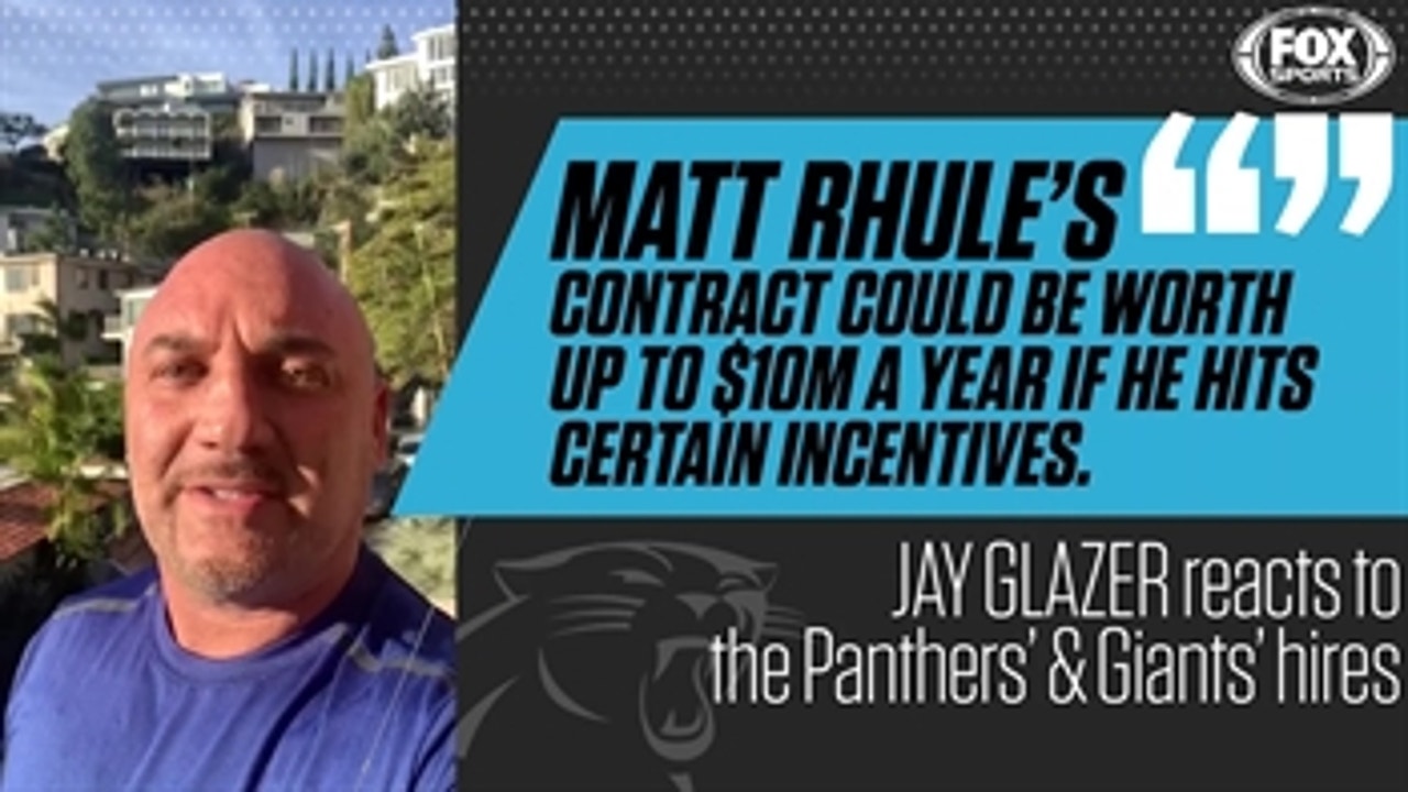 Jay Glazer breaks down Panthers hiring Matt Rhule, Giants hiring Joe Judge