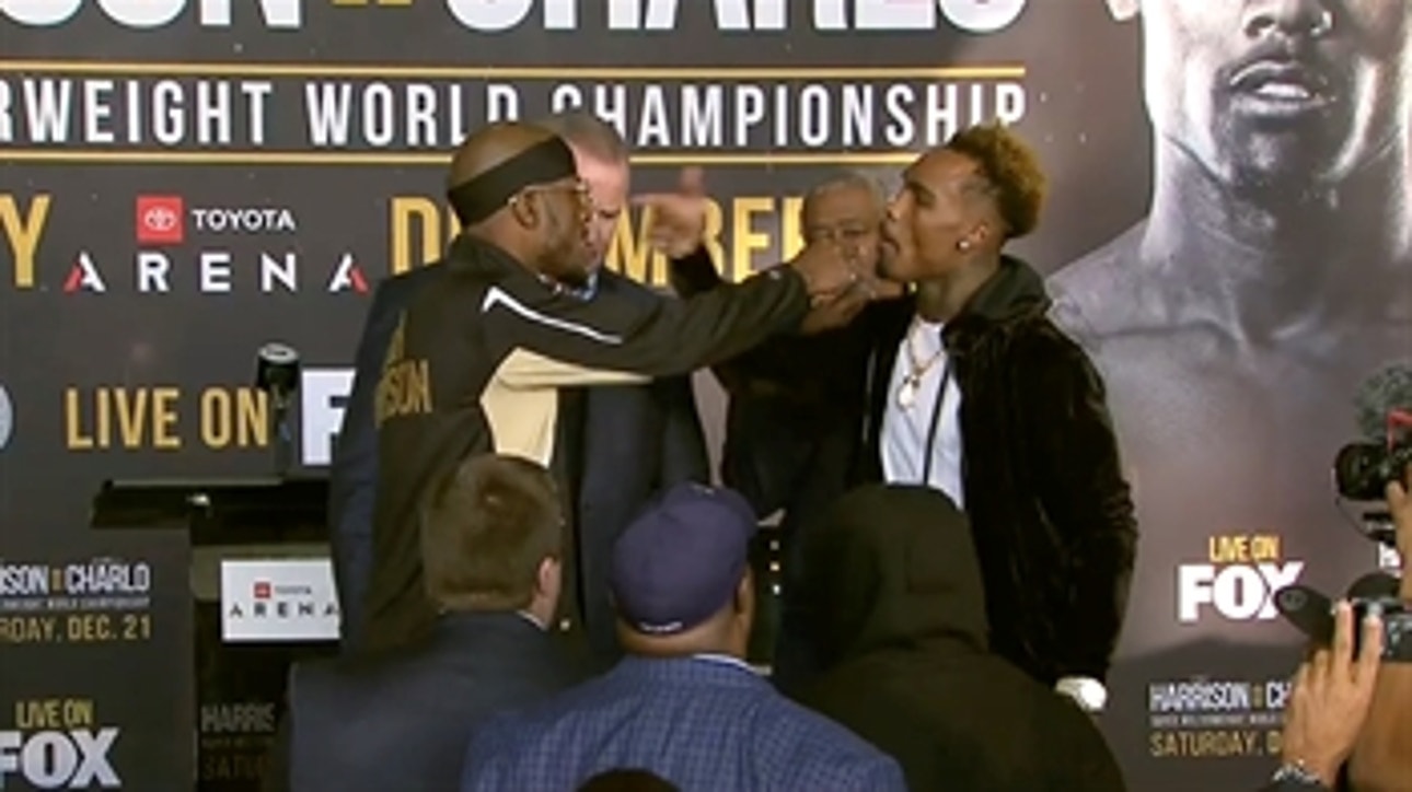 Harrison, Charlo nearly come to blows in final face-to-face meeting before title bout