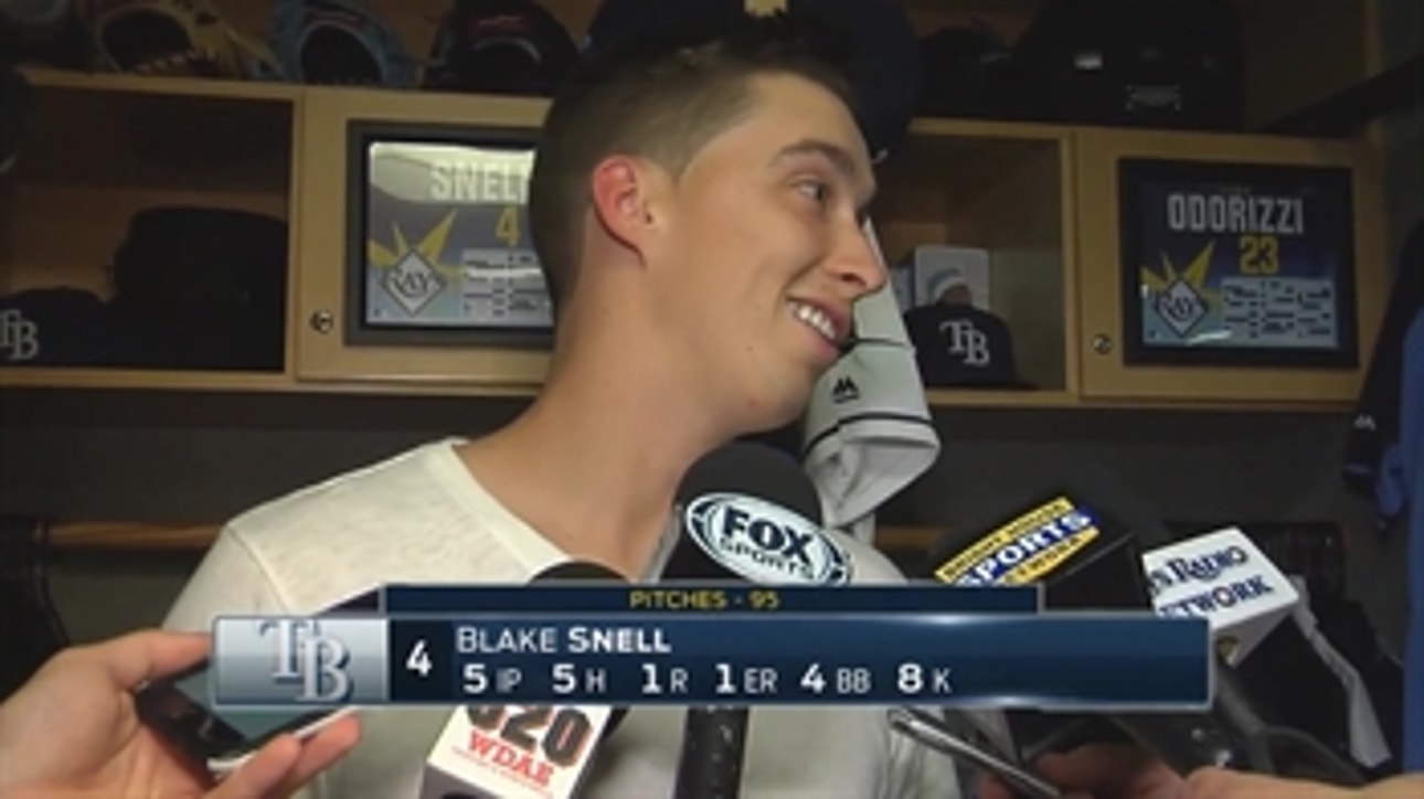 Blake Snell got a lot of joy out of watching Rays score