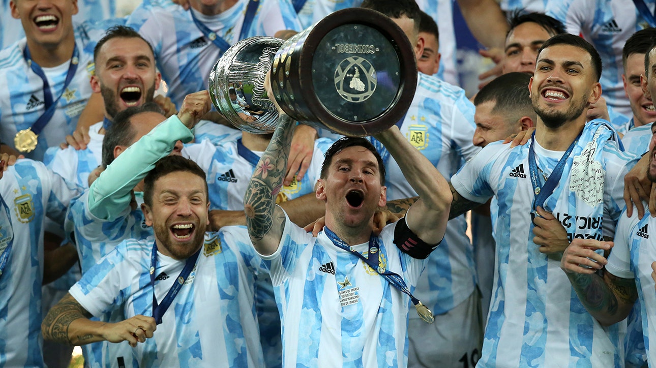 Watch Messi's every move after winning the 2021 Copa América