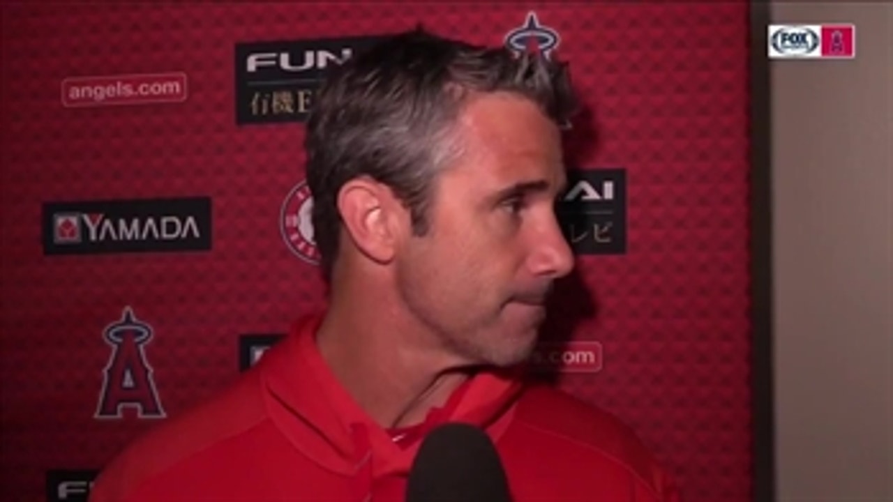 Brad Ausmus talks about the pitching strategy with Patrick Sandoval today