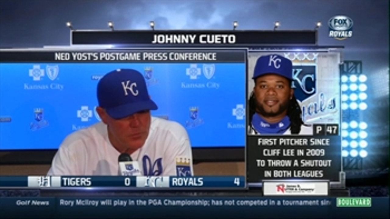 Yost: Cueto 'had everything working'