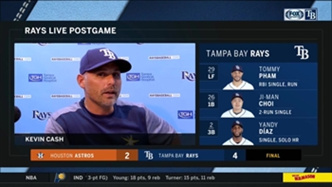 Kevin Cash breaks down Rays' 1st win of season, Charlie Morton's debut