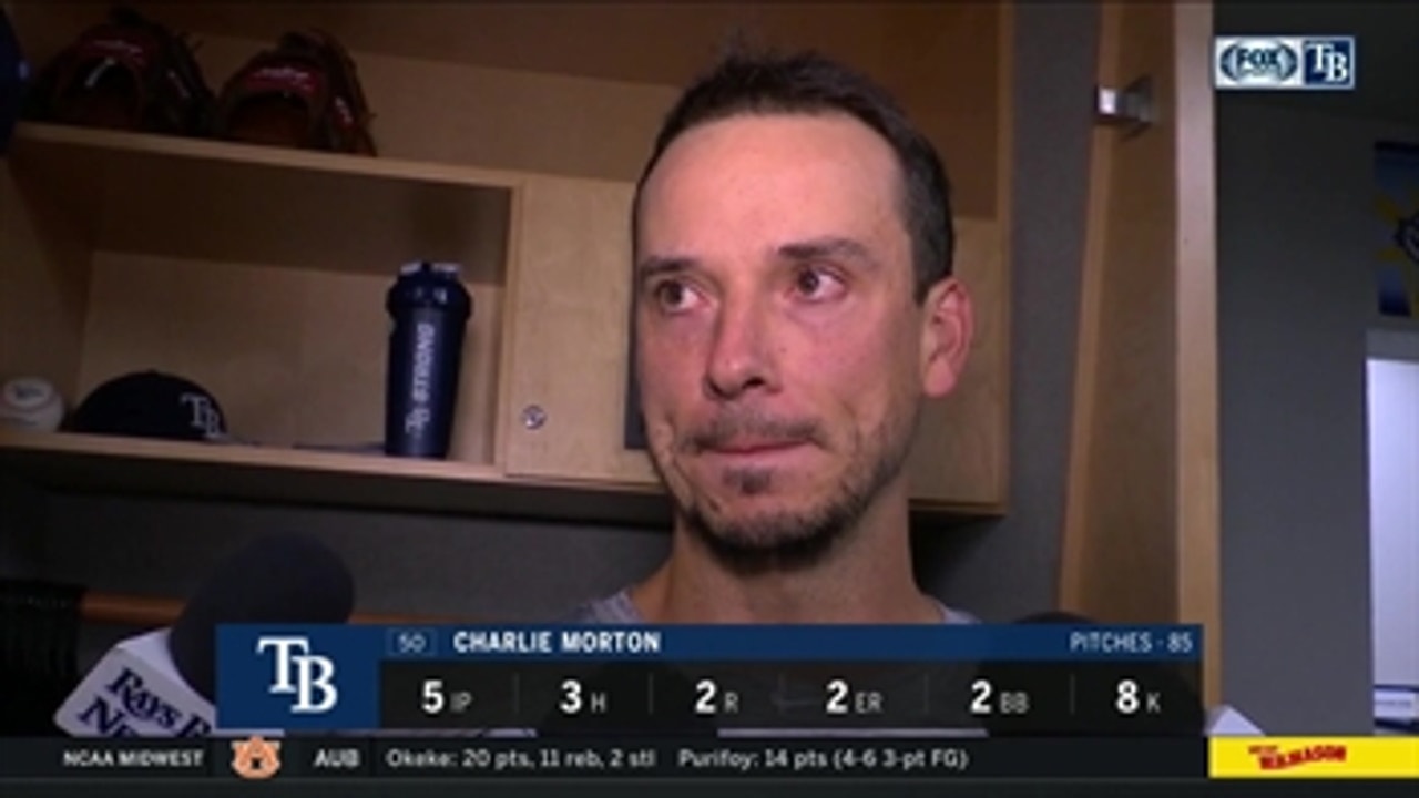 Charlie Morton on getting the W in his debut with Rays, facing former team