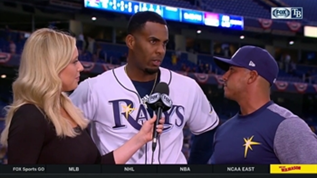 Yandy Diaz on his 1st homer with Rays, 4-2 win over Astros