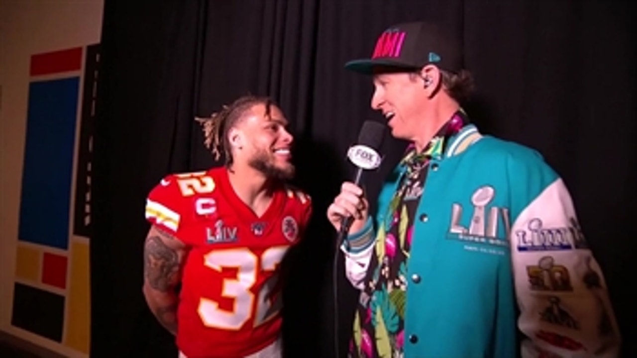 Tyrann Mathieu on Cooper Manning outfit: "You're South Beach ready"