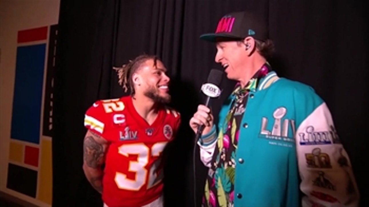 Tyrann Mathieu on Cooper Manning outfit: "You're South Beach ready"