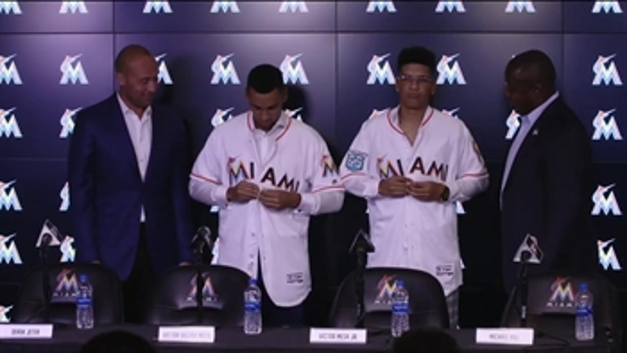 Meet the newest members of the Miami Marlins: Victor Victor Mesa and Victor Mesa Jr.