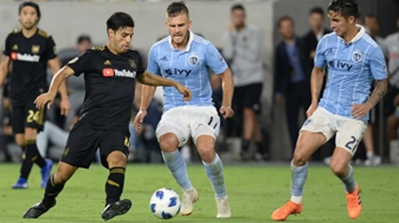 LAFC lose first home game of season versus Sporting Kansas City | 2018 MLS Highlights