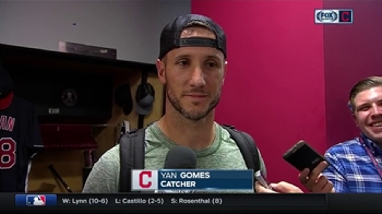 Yan Gomes says Salazar is looking like old self & 'letting his arm eat'