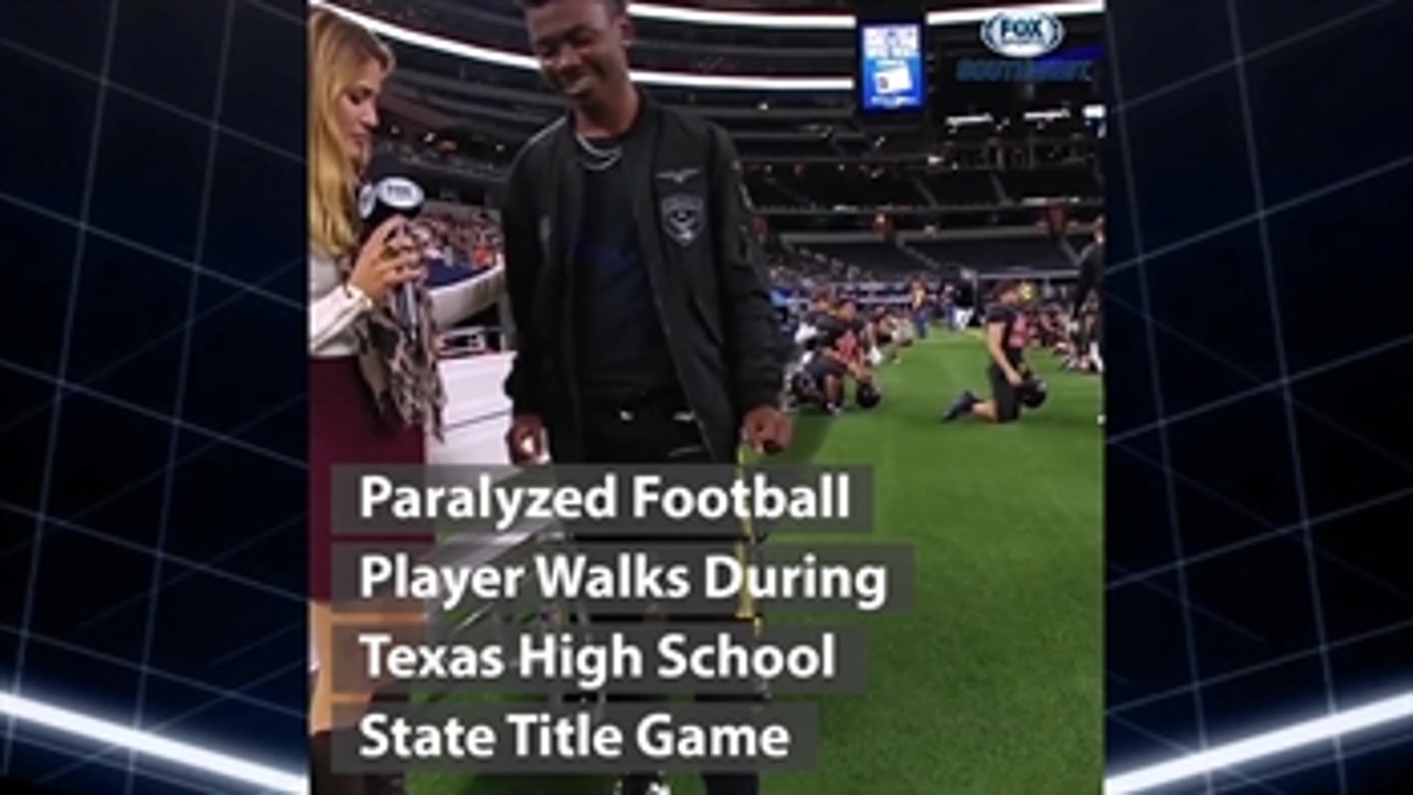 Paralyzed Football Player Walks At State Title Game ' The Scoop