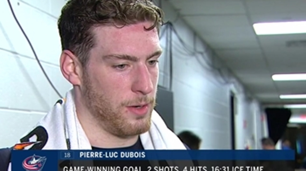 Pierre-Luc Dubois talks about his overtime game winner