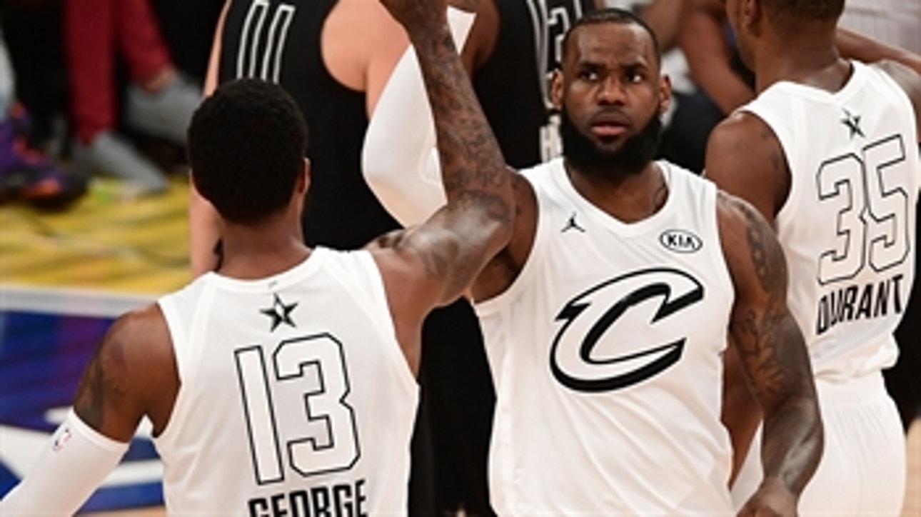 Nick Wright declares LeBron plus Paul George immediately make the Lakers title contenders