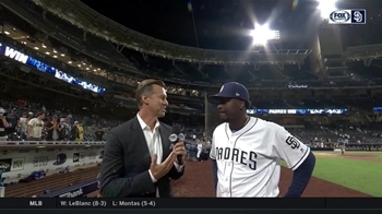 Franmil Reyes talks about his walk-off home run