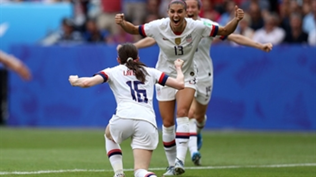 United States' Rose Lavelle doubles the lead vs. Netherlands ' 2019 FIFA Women's World Cup™