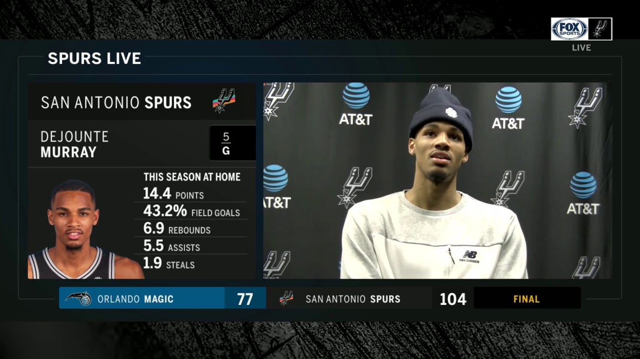 Dejounte Murray: 'I'm really trying to focus on not turning the ball over'