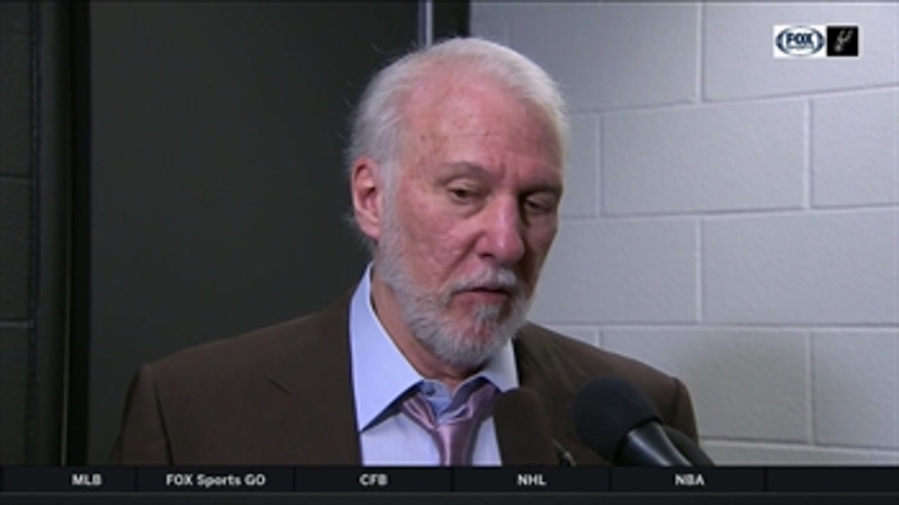 Gregg Popovich on the Spurs falling to the Thunder 109-103