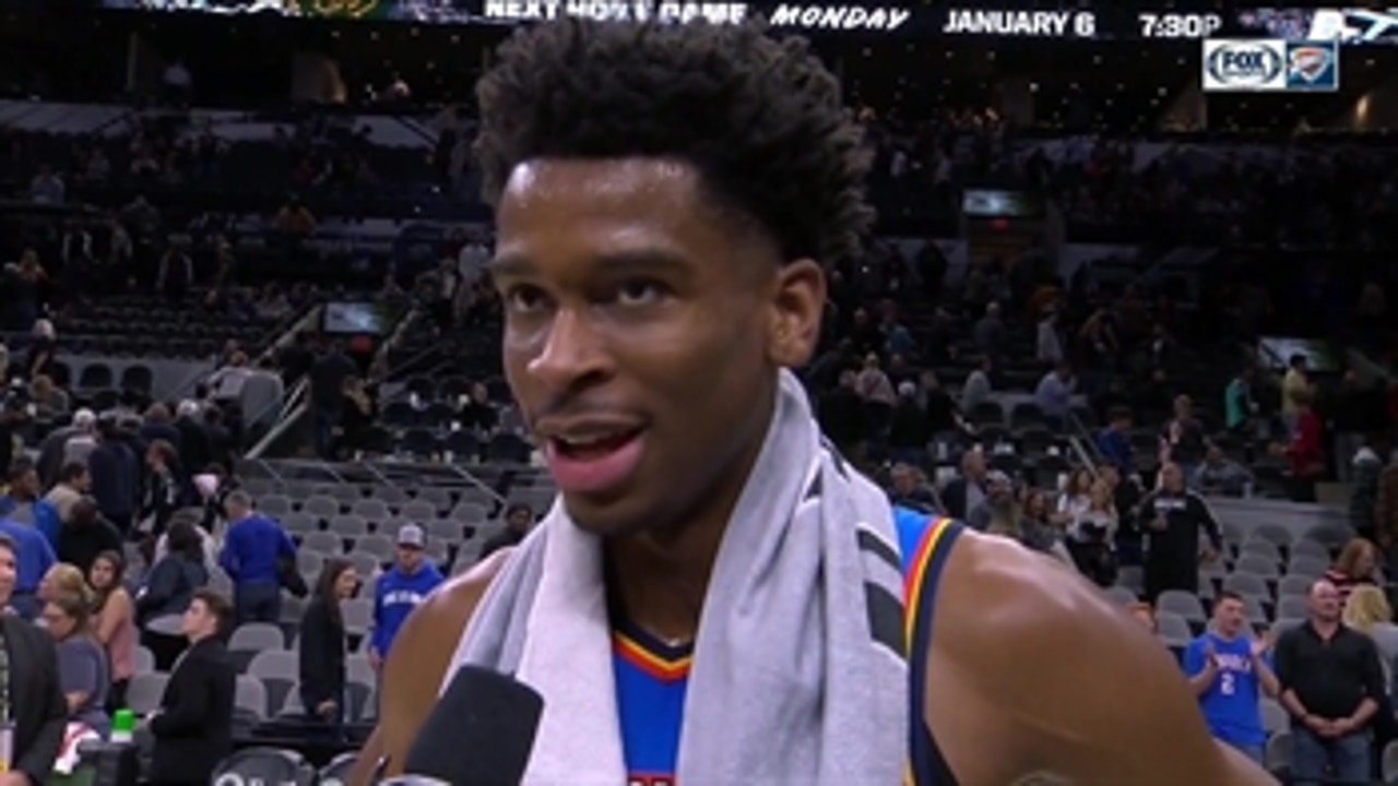 Shai Gilgous-Alexander on OKC defeating San Antonio 109-103