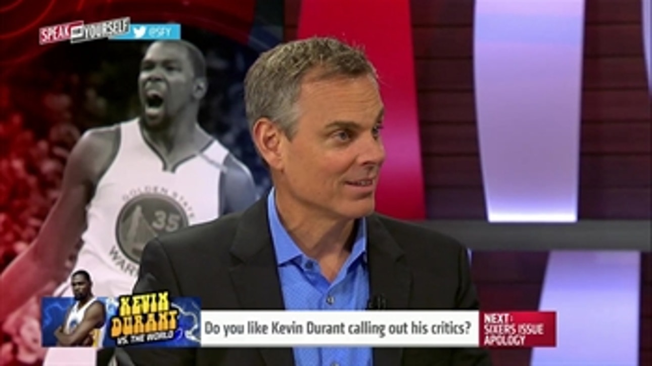 Kevin Durant yelling at his imaginary critics is just plain odd | SPEAK FOR YOURSELF