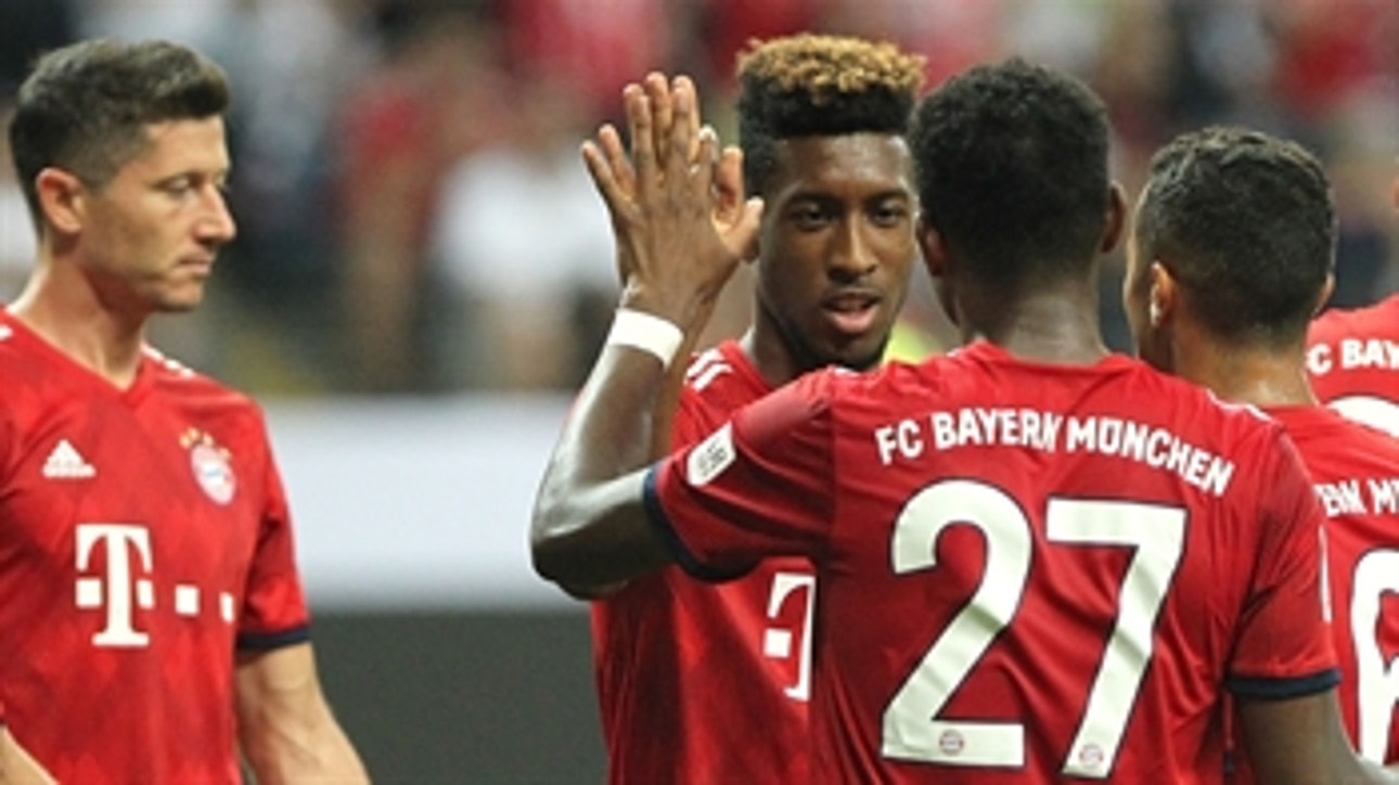 Kingsley Coman puts Bayern Munich up four against Frankfurt ' 2018 DFL-Supercup Highlights