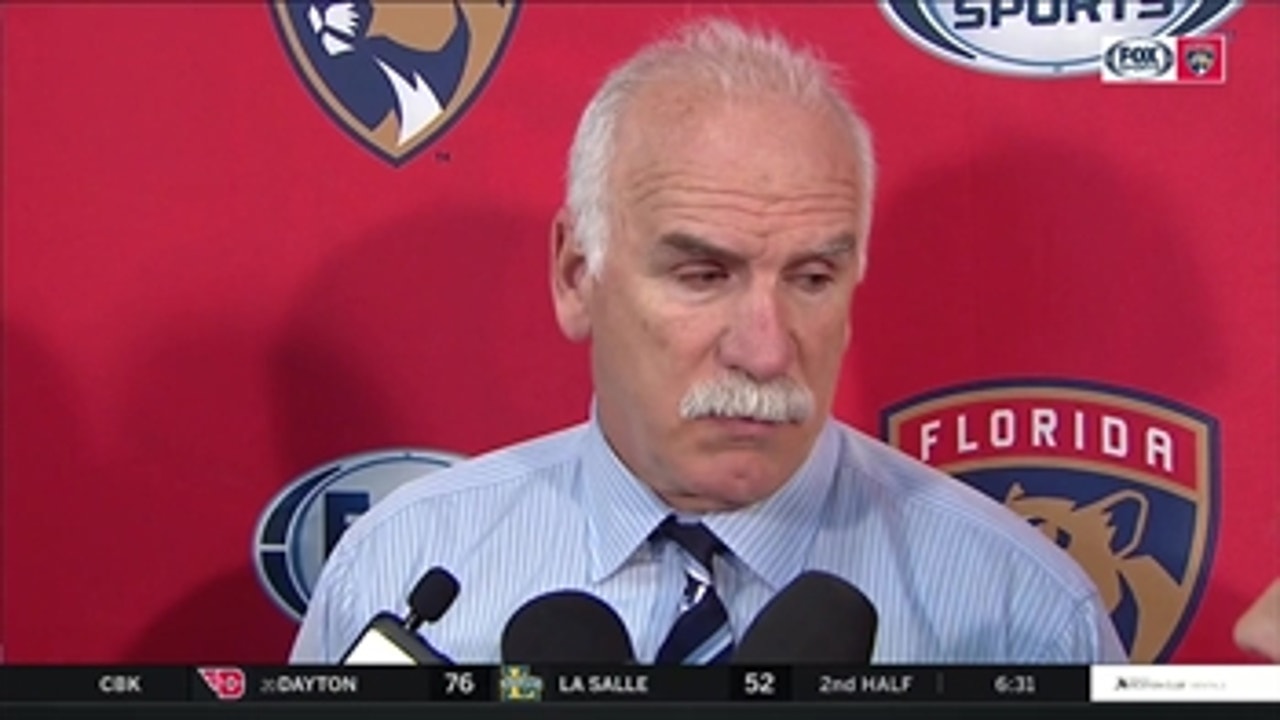 Joel Quenneville on the 6-3 win: 'All the lines were contributing tonight'