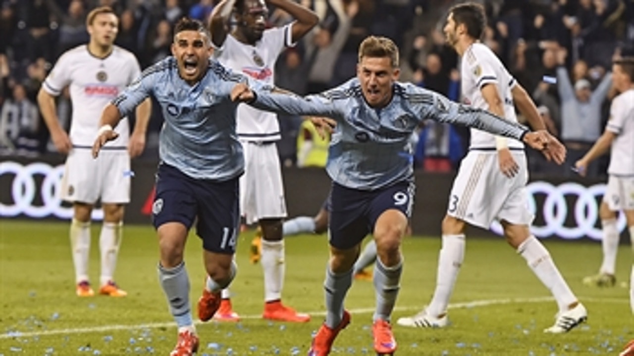 Sporting KC beats Philly with 2 goals in stoppage time