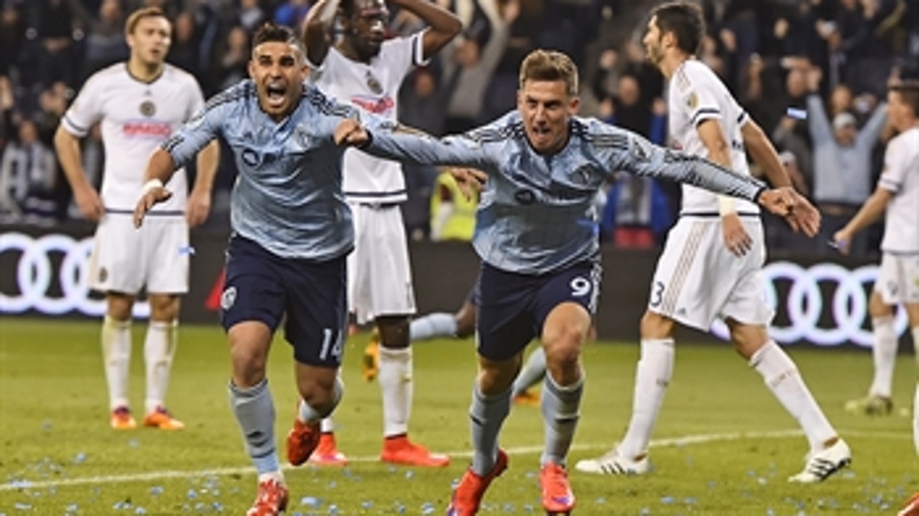 Sporting KC beats Philly with 2 goals in stoppage time
