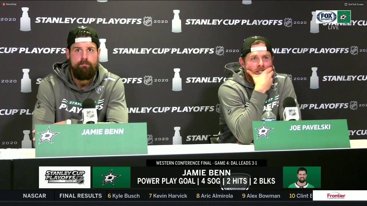 Jamie Benn and Joe Pavelski on the Game 4 Win vs. Golden Knights