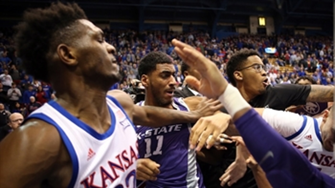 Shannon Sharpe blames Kansas State for ugly brawl at the end of Kansas game