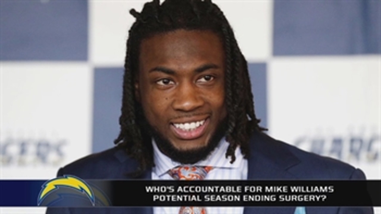 Did Mike Williams hide his back injury from the Chargers?