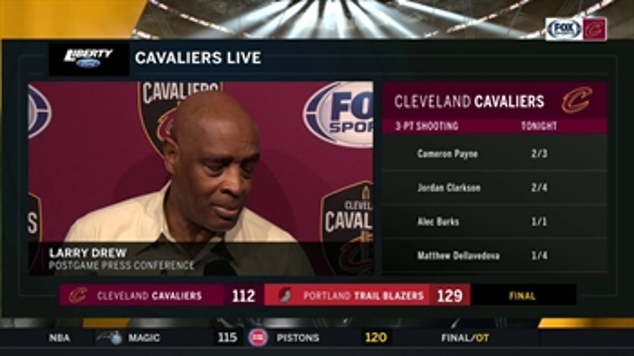 Coach Drew on team's loss to Blazers: I just thought we ran out of gas