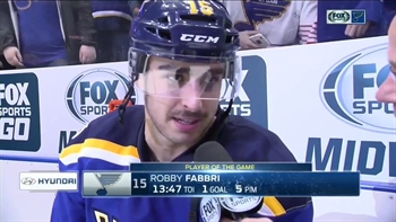 Fabbri gets a goal, a fight and a big ol' knot on his forehead