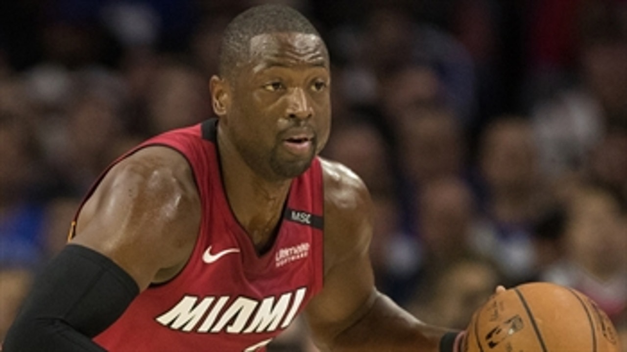 Nick Wright on Dwyane Wade's impressive, 28-PT night in Heat's win over 76ers: 'That was an awesome story'