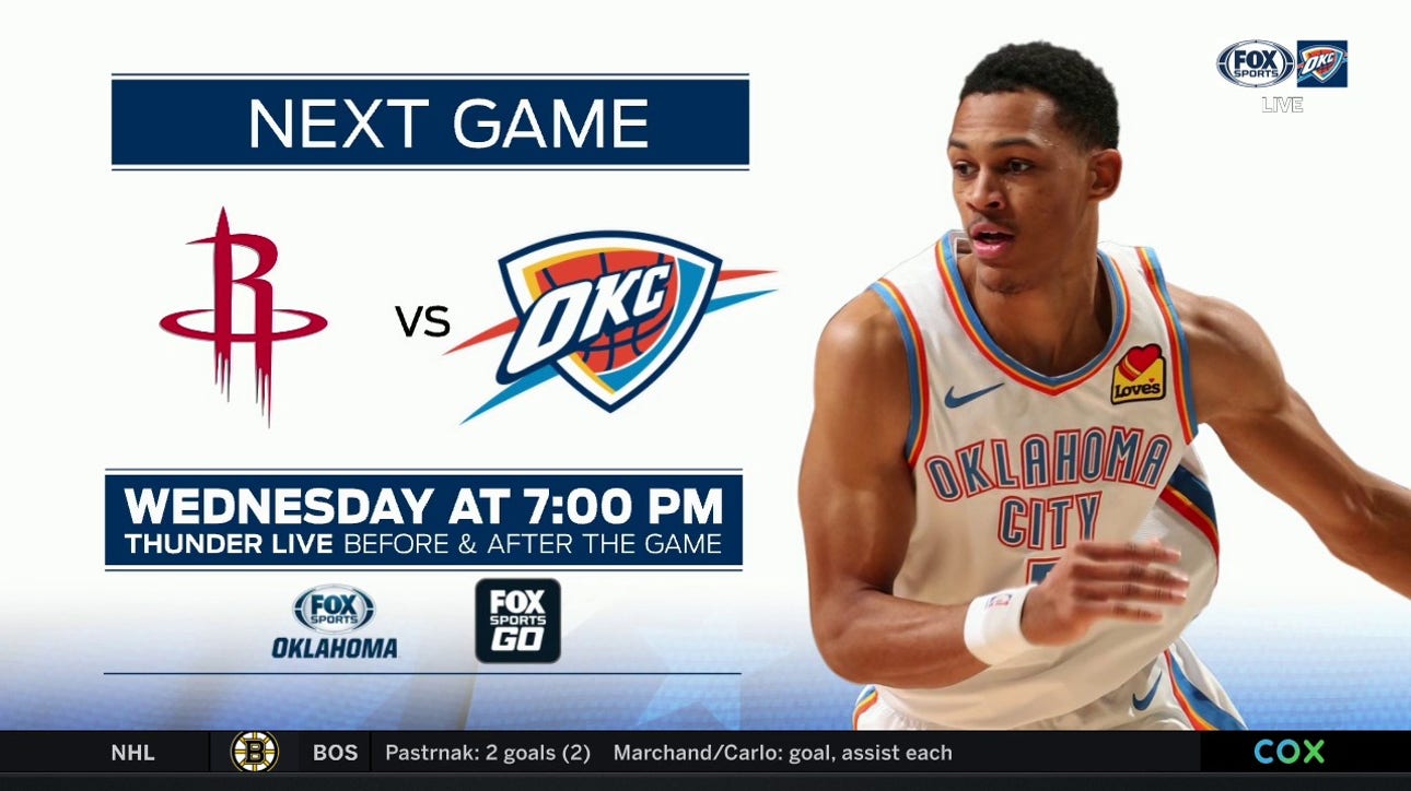 OKC with a Another Shot at Houston ' Thunder Live