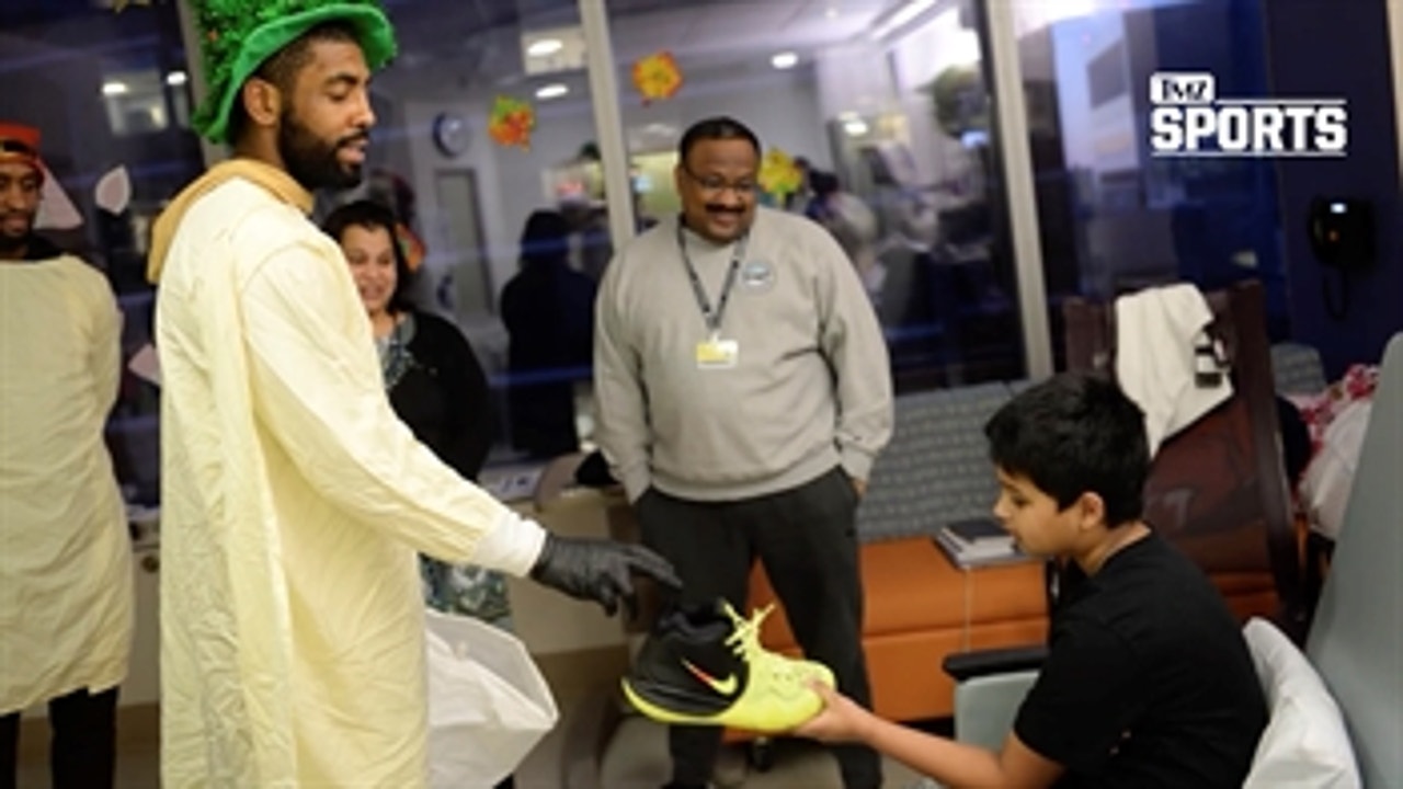 Kyrie Irving gets roasted by a kid during his visit to a children's hospital ' TMZ SPORTS