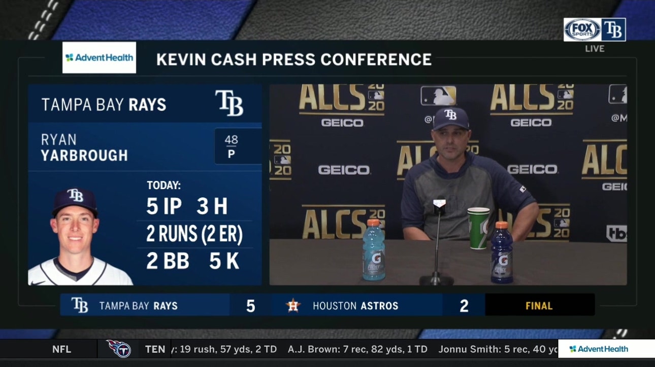 Kevin Cash talks Rays' 5-run 6th after notching 3-0 advantage over Astros in ALCS