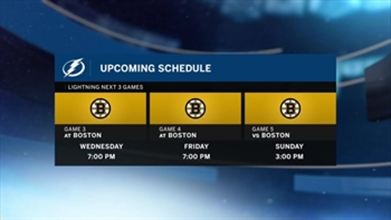 Lightning try to take series lead against Bruins in Boston