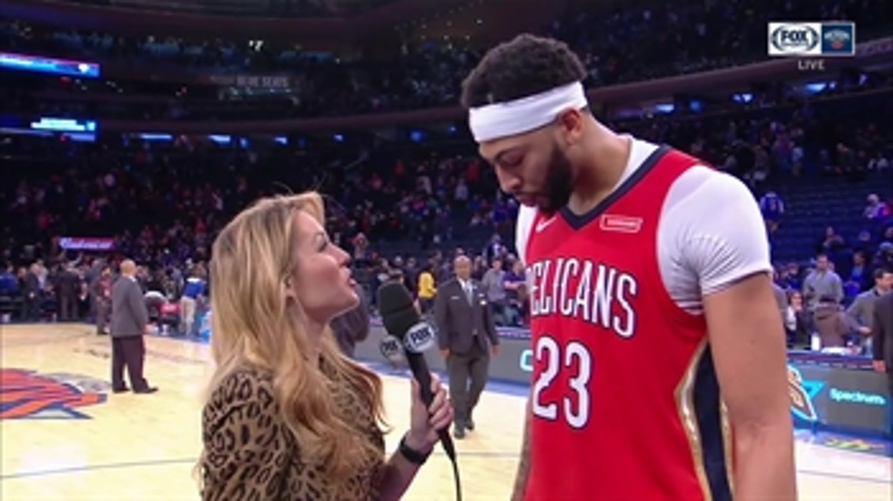 Anthony Davis: 'We kept fighting' in OT win over Knicks